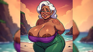 Thick BBW Indian Women at Beach Ai