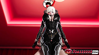 Domiatrix Hentai Animation - Close-up Big Cock Teasing, Glory Hole Sex, and POV Riding with Creampie Ending