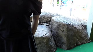 Shy Goth Exhibitionist - Mini Golf Shoulderless Top