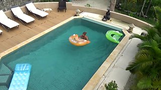 Nude Swimming in the Pool