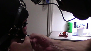 MILF Mouth-fucked with Ring Gag and Massive Throat Cumshot