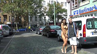 Tera amateur brunette girl public posing