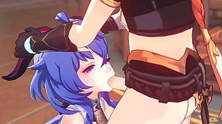 Genshin Impact - Ganyu and Aether Passionate Sex Scene - 3D Hentai Animation