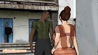 Caught My Friend's Mom Hardcore Fucking Stranger Man - Big Ass Indian Aunty Rough Sex