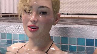 The Adored Marriage 8 Evelyn Went Topless at the Pool