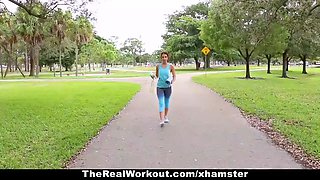 Therealworkout - hot workout teenager pounded after sesh