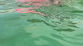 Thong Bikini Pool Tease - Wet Dance & Playful Vibes