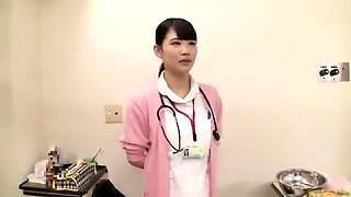 Asian nurses checking up how their patients' cocks work