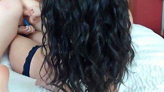 Seducing A Brunette Babe Into Lesbian Sex