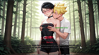 Sarada enjoys for the first time