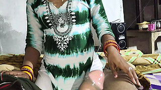 Desi Indian Housewife Sucks Big Cock and Swallows Cum in Mouth