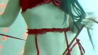 First time amateur brunette solo with dildo