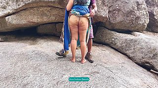 Indian Couple Romance In Outdoor - Saree Sex - Saree Lifted Up And Ass Spanked