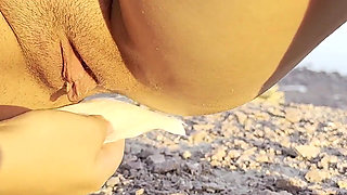 Public Pissing Compilation in Nature! Traveling by Car! POV!