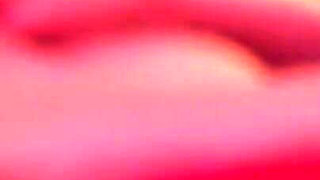 Short-haired blonde Emily masturbates on the bed