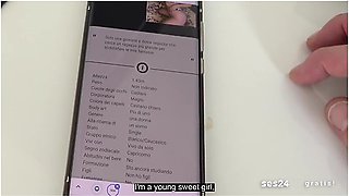 Italian Hookup With Hot Brunette Babe