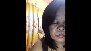 Filipina Granny Big Clit Show