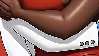 Married Cuckold Worships a Big Black Ass. Cartoon