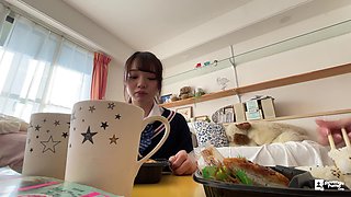 Japanese Beauty Unveils Hidden Desire in Slim Voyeur Peek