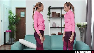 Jia and Veronica's shemales fuck girl scene