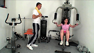 Young Babes Ride Old Cocks in Gym Passion