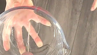 Filling Her Ass with Both of Our Piss and Cum with Speculum and Pouring All Over Her While I Piss on Her.
