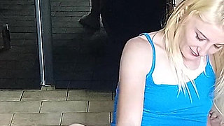 Hot Blonde 18 Year Old Babe Fucking Rc Car with Dildo