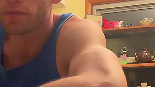 Bend Emo Girl Over Kitchen. Stool in Bright Airy Kitchen Dirty Talk Whole Time