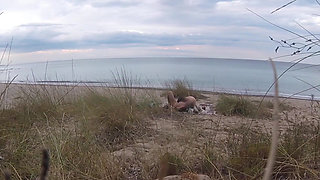 French Teacher Slut Blowjob Amateur on Nude Beach Front Stranger with Cumshot - Misscreamy