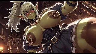 Beautiful Orc Bouncing Boobs, Ai Animation