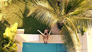 Sexy Euro Hottie Sucks & Fucks Hard Mexican Dick - Outdoor