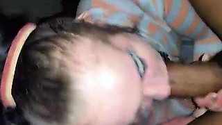 Black Amateur Blowjob with Cum in Mouth