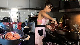Cute curly brunette solo webcam masturbation