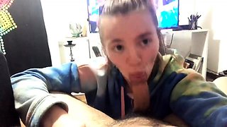 Amateur Latina Teen Babe POV Interracial Facial