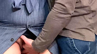 Perv Stepbrother Rubbing My Pussy in Subway