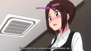 Horny classmates sneak into the empty classroom where she helps his throbbing cock get relief