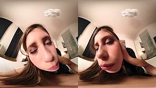 Brunette fuck in VR: Blowjob, Doggy  Cowgirl Porn