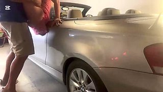Blonde Teen Neighbour Sneaks Into Garage For Hot Doggy Style Fuck