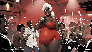 Elite Cuckold Club: Mistress Ebony BBW Fulfilling the Dreams of Old Rich Cuckolds. Cartoon Visual Novel