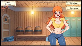 Lusty Buccaneers Parody Hentai Game Ep.2 Nami is stripping for the right amount of gold !