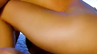 Horny Skinny Teen Samia Duarte lets her Boyfriend Fuck her on Vacation on the Beach