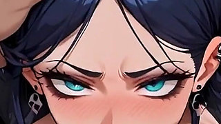 Anime Ai My Ex-girlfriend Invites Me to Her House to Give Me a Deep Throat