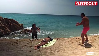 LETSDOEIT - Ebony Teen Noe Milk Seduced And Fucked At The Beach by Porndoe Pedia: Porn