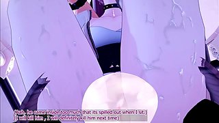 Outdoor pleasure with sex toys in hentai video