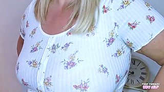 BBW Wife Jane UK Titty Drop Audition - Amateur Homemade Mature MILF