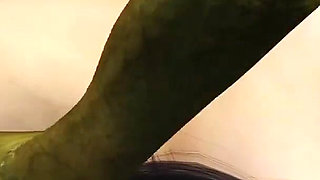 Hot sex! Beautiful young queen gets fucked hard by a Google green monster in the mystical cave