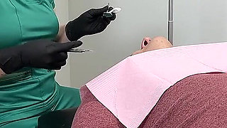 Nurse Bunny Checks Dr. Canada's Teeth Multi Angle