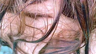Hot amateur redhead wife gives great blowjob pt1