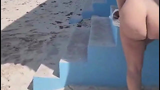 Merlinamx, Busty Wife Gets Naked at the Beach N Takes a Random Guy Home