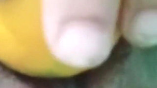 Sexy Filipina Milf Having Fun Stuffing Fruit In My Pussy